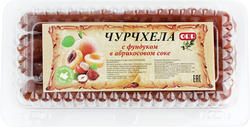 Чурчхела с фундуком в абрикосовом соке, весовая, фотография