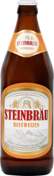 Пиво светлое STEINBRAU Hefeweizen нефильтрованное пастеризованное 5,2%, 0.5л, изображение