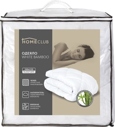 Одеяло стеганое HOMECLUB Белый бамбук 220х200см, Арт. ОБ_ББ-6113у