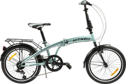 Велосипед складной ACTIWELL Planet 20" 7 скоростей, серебристый/черный, Арт. PLN20ST-U