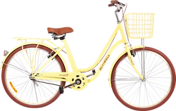 Велосипед городской ACTIWELL City, колеса 24/26", желтый/белый, Арт. 
CTY26ST-UW