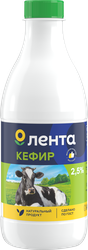 Кефир ЛЕНТА 2,5%, без змж, 920г, детальное фото