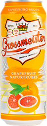 Напиток пивной GROSSMEISTER Naturtrubes Grapefruit нефильтрованный пастеризованный 2%, 0.5л, фото