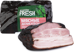 Грудинка копчено-вареная Домашняя ЛЕНТА FRESH, весовая, детальное фото