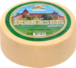 Сыр ПОЧИНКИ Волжский 45%, без змж, весовой, детальное фото