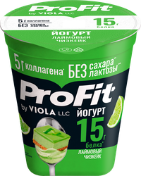 Йогурт VIOLA Лаймовый чизкейк, безлактозный 1,8%, без змж, 140г, крупный план
