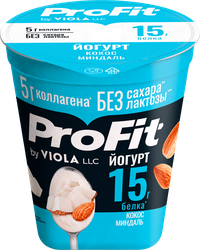 Йогурт VIOLA Кокос-Миндаль, безлактозный 2%, без змж, 140г, фотография