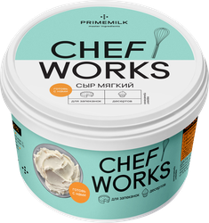 Сыр мягкий CHEF WORKS 10%, без змж, 800г, крупный план