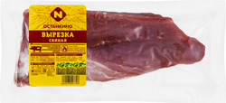 Вырезка из свинины ОСТАНКИНО категории А, бескостная, весовая, крупный план