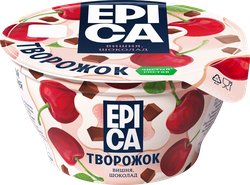Десерт творожный EPICA Вишня-шоколад 8,1%, без змж, 130г, фотография