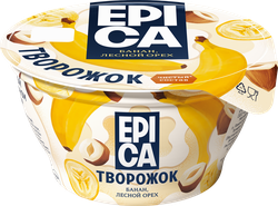 Десерт творожный EPICA Банан-лесной орех 7,6%, без змж, 130г, фото