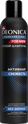 Шампунь сухой мужской DEONICA For men Активная свежесть, 250мл, картинка