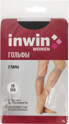 Гольфы женские INWIN р. 23–25 20 den nero, 2пары, картинка