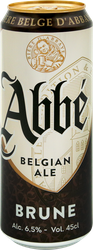 Напиток пивной ABBE Brune пастеризованный 6,5%, 0.45л, детальное фото