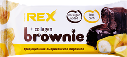Пирожное протеиновое PROTEINREX Брауни банановый, с коллагеном, 50г, фото