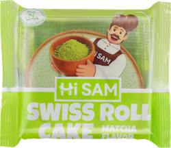 Рулет HI SAM со вкусом зеленого чая матча, 70г, вид