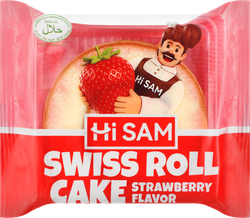 Рулет HI SAM со вкусом клубники, 70г, фотография