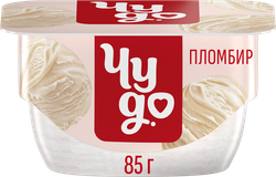 Десерт творожный ЧУДО Воздушный Творожок взбитый со вкусом пломбир 5,8%, без змж, 85г, крупный план