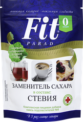 Заменитель сахара FITPARAD Стевия №8, 250г, фото