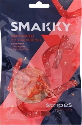 Кальмар вяленый SMAKKY По-шанхайски, с перцем и кунжутом, полоски, 70г