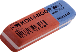 Ластик KOH-I-NOOR Blue star 40, скошенный, натуральный каучук, 5,7х1,9х0,8см, Арт. 6521040021KDRU, вид