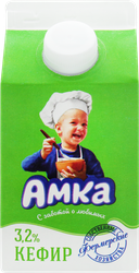 Кефир АМКА 3,2%, без змж, 450г, фото