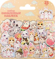 Наклейки ND PLAY Кавайные котики, виниловые, картинка