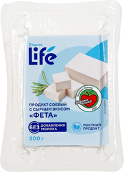 Продукт соевый ЛЕНТА LIFE Фета, с сырным вкусом, 200г, фотография