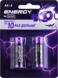 Элемент питания ENERGY BY LENTEL Alkaline battery, Арт. AA LR6-2B, вид