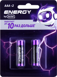 Элемент питания ENERGY BY LENTEL Alkaline battery, Арт. AAA LR03-2B, детальное фото