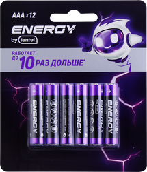 Элемент питания ENERGY BY LENTEL Alkaline battery, Арт. AAA LR03-12B, детальное фото