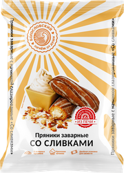 Пряники заварные БОГОСЛОВСКИЙ глазированные, со сливками, 240г, вид