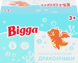 Игровой набор для купания BIGGA Дракончики со световыми эффектами, 5 предметов, Арт. JY06