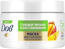 Маска для волос ДАВ Глубокое питание и восстановление с манго, 300мл, детальное фото