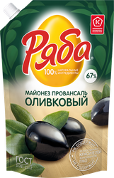 Майонез РЯБА Оливковый 67%, 630г, фотография