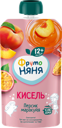 Кисель фруктовый ФРУТОНЯНЯ Персик и маракуйя, с 12 месяцев, 130мл, вид