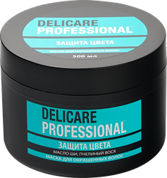 Маска для окрашенных волос DELICARE Professional Пчелиный воск, 500мл, вид