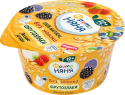 Десерт овсяный ФРУТОНЯНЯ ФрутоЗлаки Яблоко, лесные ягоды, 140г