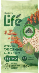 Отруби овсяные ЛЕНТА LIFE С луком, экструдированные, 160г, фото