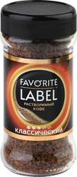 Кофе растворимый FAVORITE LABEL сублимированный, 75г, детальное фото