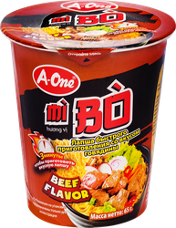 Лапша A-ONE со вкусом говядины, 65г, фотография