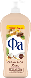 Крем-гель для душа ФА Cream&Oil Какао, 750мл, вид