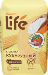 Крахмал кукурузный ЛЕНТА LIFE без глютена, 300г, изображение