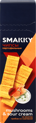 Чипсы картофельные SMAKKY со вкусом грибов со сметаной, 100г, вид