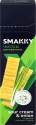Чипсы картофельные SMAKKY со вкусом сметаны с луком, 100г, изображение