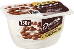 Продукт творожный ДАНИССИМО с хрустящими шариками в шоколаде 7,2%, без змж, 130г
