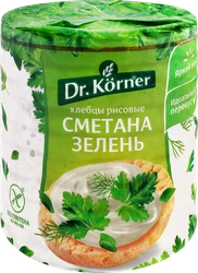 Хлебцы рисовые DR KORNER со сметаной и зеленью, 80г
