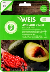 Маска для лица WEIS Super Food с авокадо и ягодами годжи, 23г