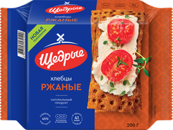 Хлебцы ржаные ЩЕДРЫЕ, 200г, детальное фото
