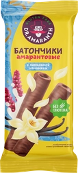 Батончик безглютеновый DR. AMARANTH Амарантовый с ванильной начинкой, глазированный, 19г